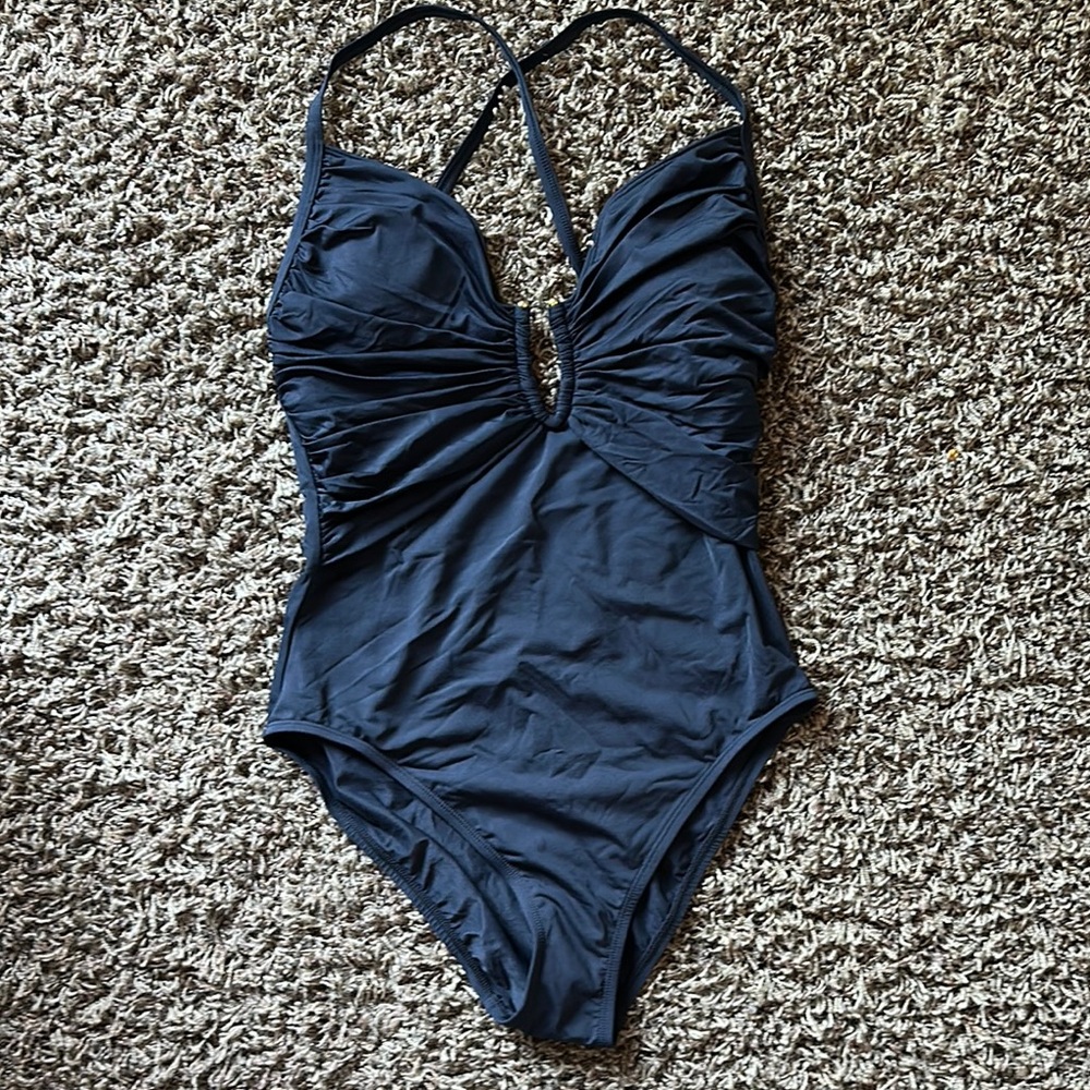 NWT BLEU | Rod Beattie Black One-Piece Swimsuit